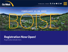 Tablet Screenshot of gowestsummit.com